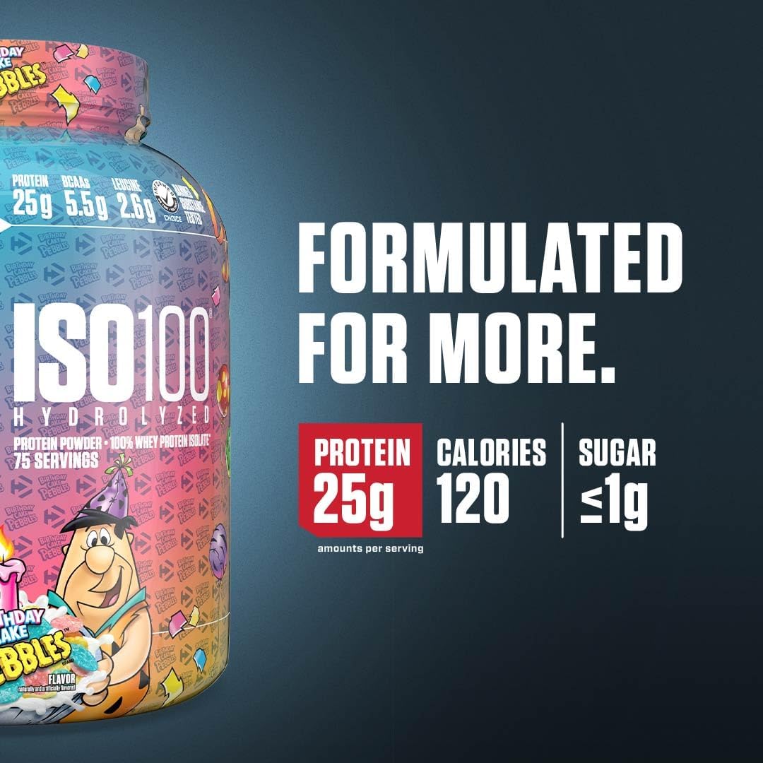 Dymatize ISO100 - Hydrolyzed Protein Powder - 100% Whey Isolate - (Multiple Flavors)