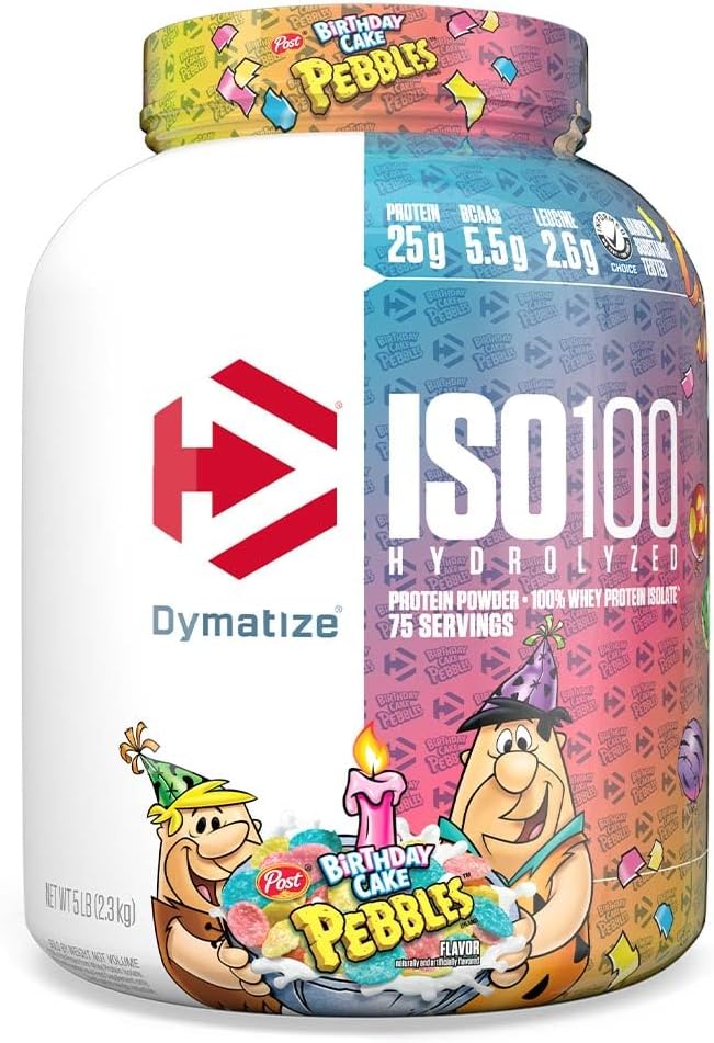 Dymatize ISO100 - Hydrolyzed Protein Powder - 100% Whey Isolate - (Multiple Flavors)