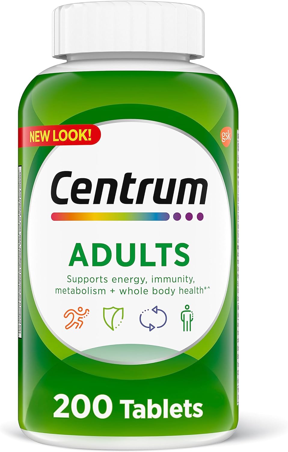 Centrum Adults - Multivitamin/Multimineral Supplement with Antioxidants - (200 Count)