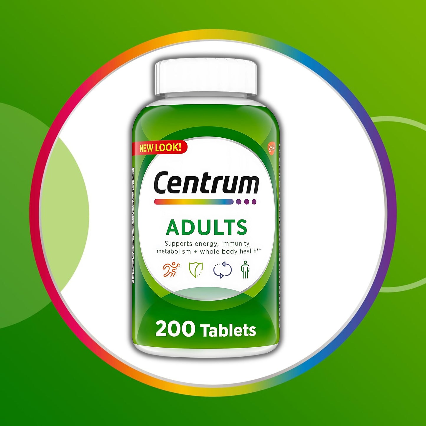 Centrum Adults - Multivitamin/Multimineral Supplement with Antioxidants - (200 Count)