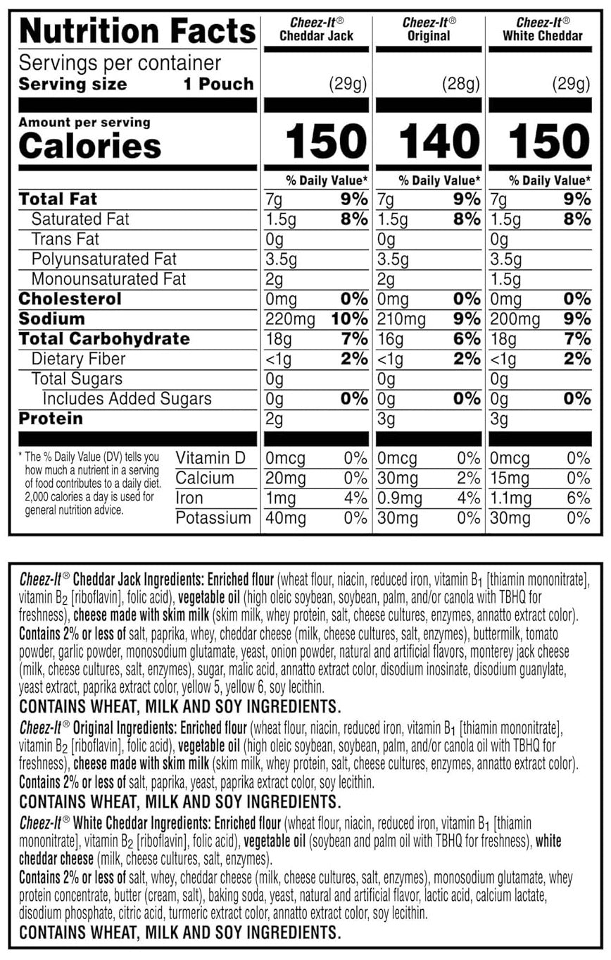 CHEEZ-IT - Cheese Crackers - USA - (All Flavors)