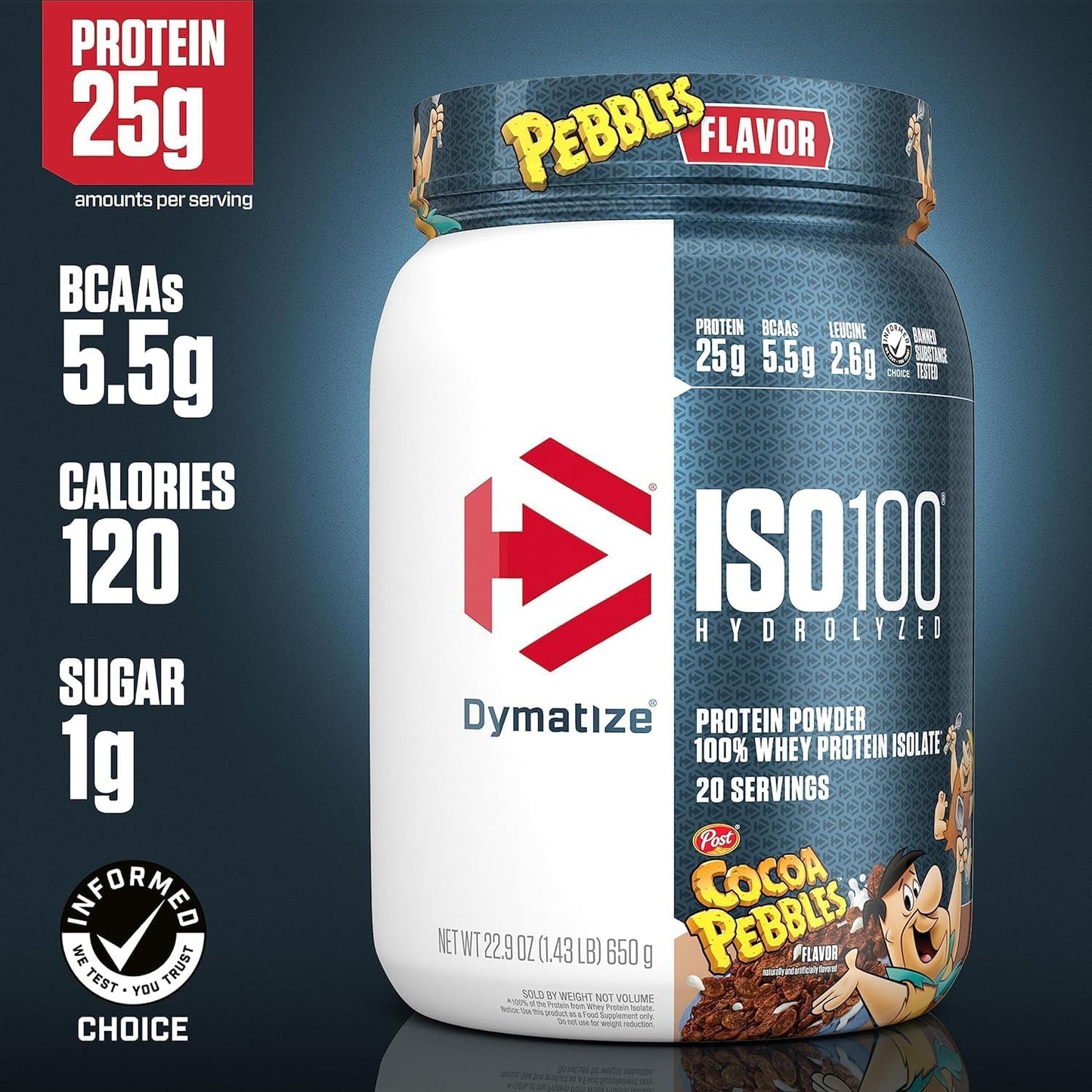 Dymatize ISO100 - Hydrolyzed Protein Powder - 100% Whey Isolate - (Multiple Flavors)