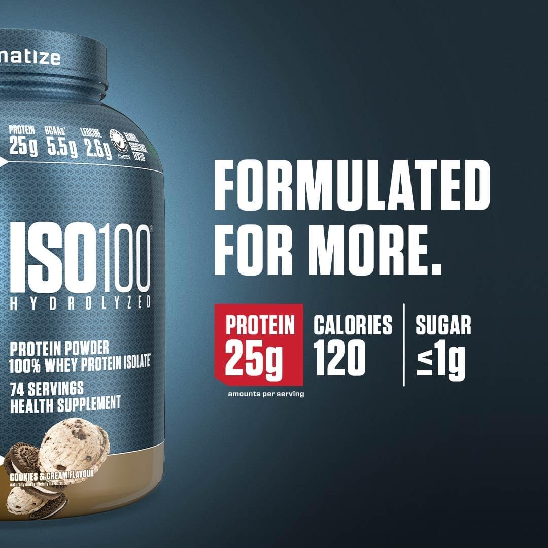 Dymatize ISO100 - Hydrolyzed Protein Powder - 100% Whey Isolate - (Multiple Flavors)