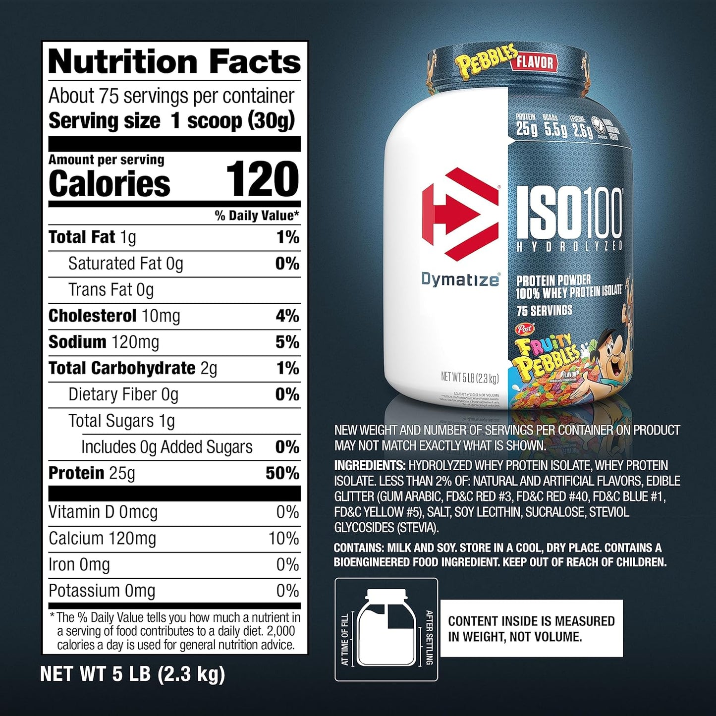 Dymatize ISO100 - Hydrolyzed Protein Powder - 100% Whey Isolate - (Multiple Flavors)
