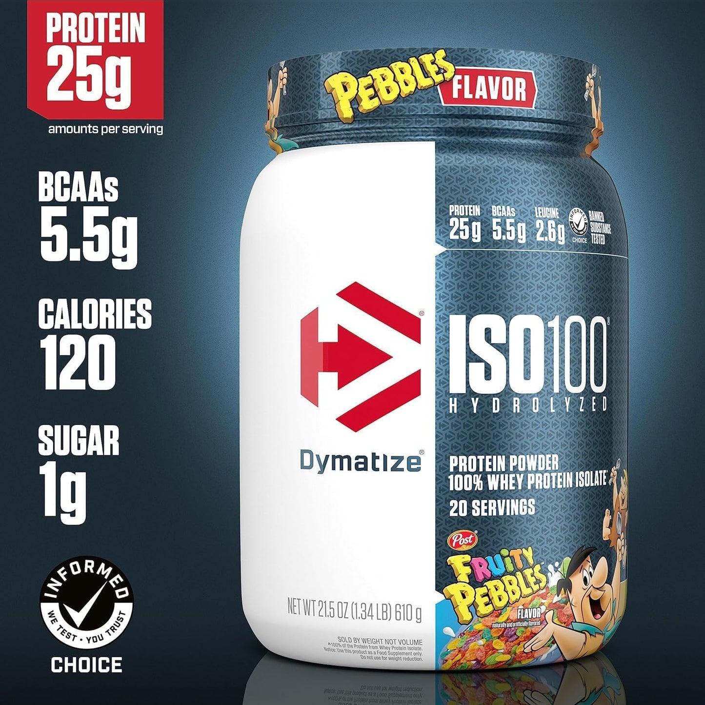 Dymatize ISO100 - Hydrolyzed Protein Powder - 100% Whey Isolate - (Multiple Flavors)