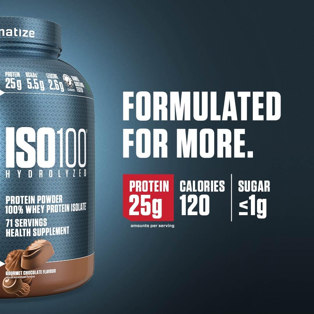 Dymatize ISO100 - Hydrolyzed Protein Powder - 100% Whey Isolate - (Multiple Flavors)