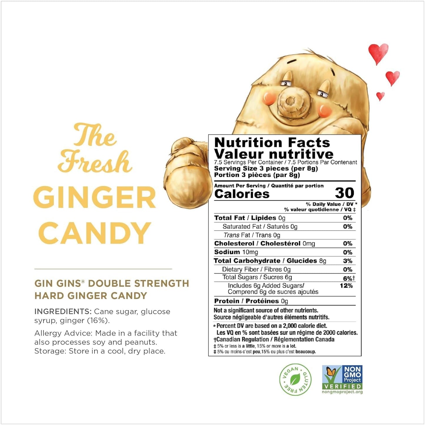 GIN GINS | Original Ginger Chews, Hard Candy and Crystalized Candy