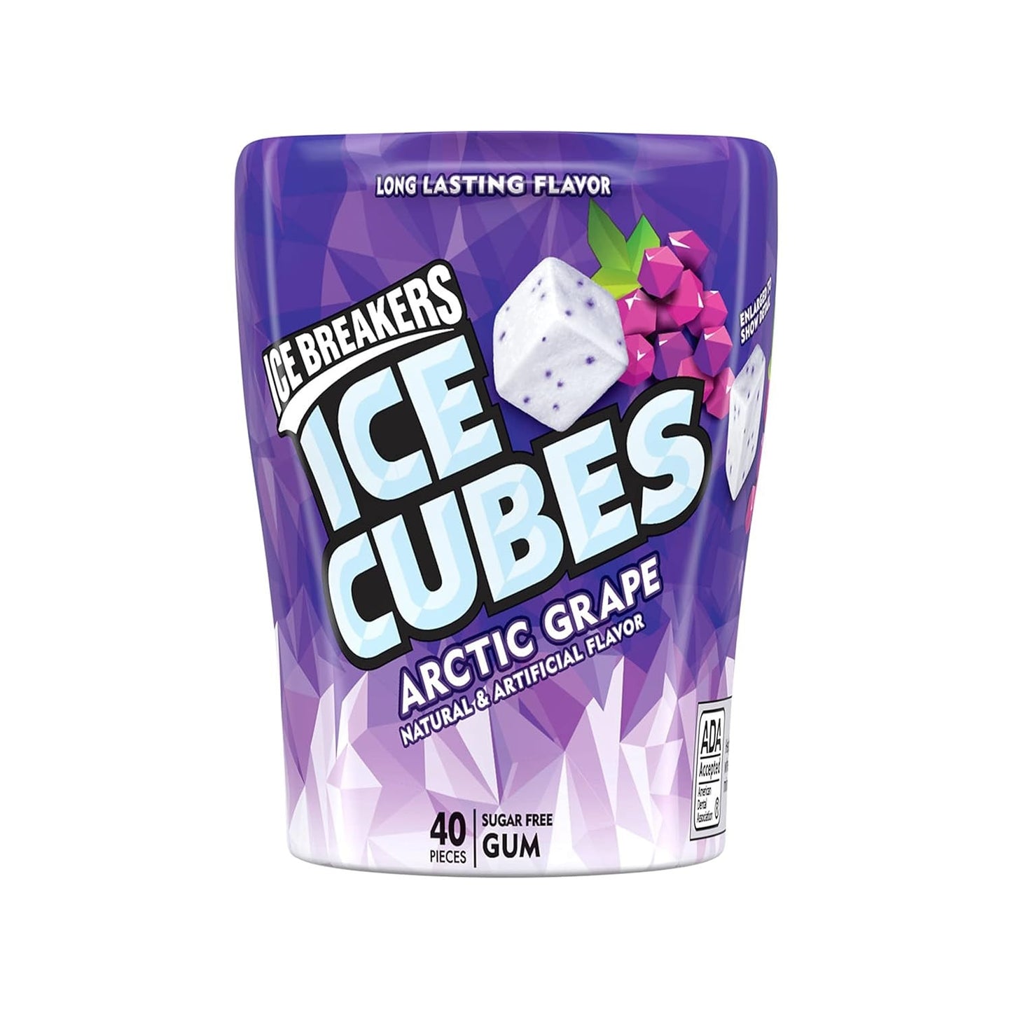 ICE BREAKERS - Ice Cubes - Chewing Gum Bottle - USA
