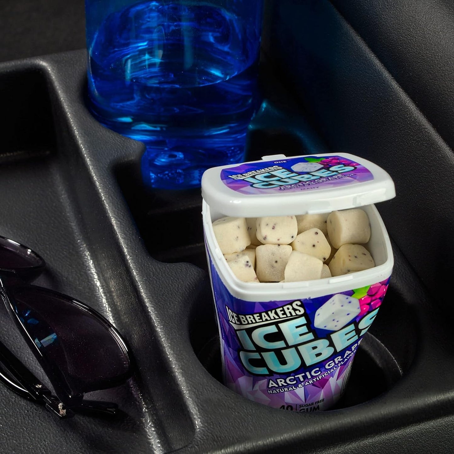 ICE BREAKERS - Ice Cubes - Chewing Gum Bottle - USA