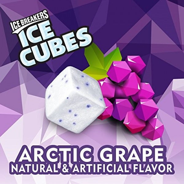 ICE BREAKERS - Ice Cubes - Chewing Gum Bottle - USA