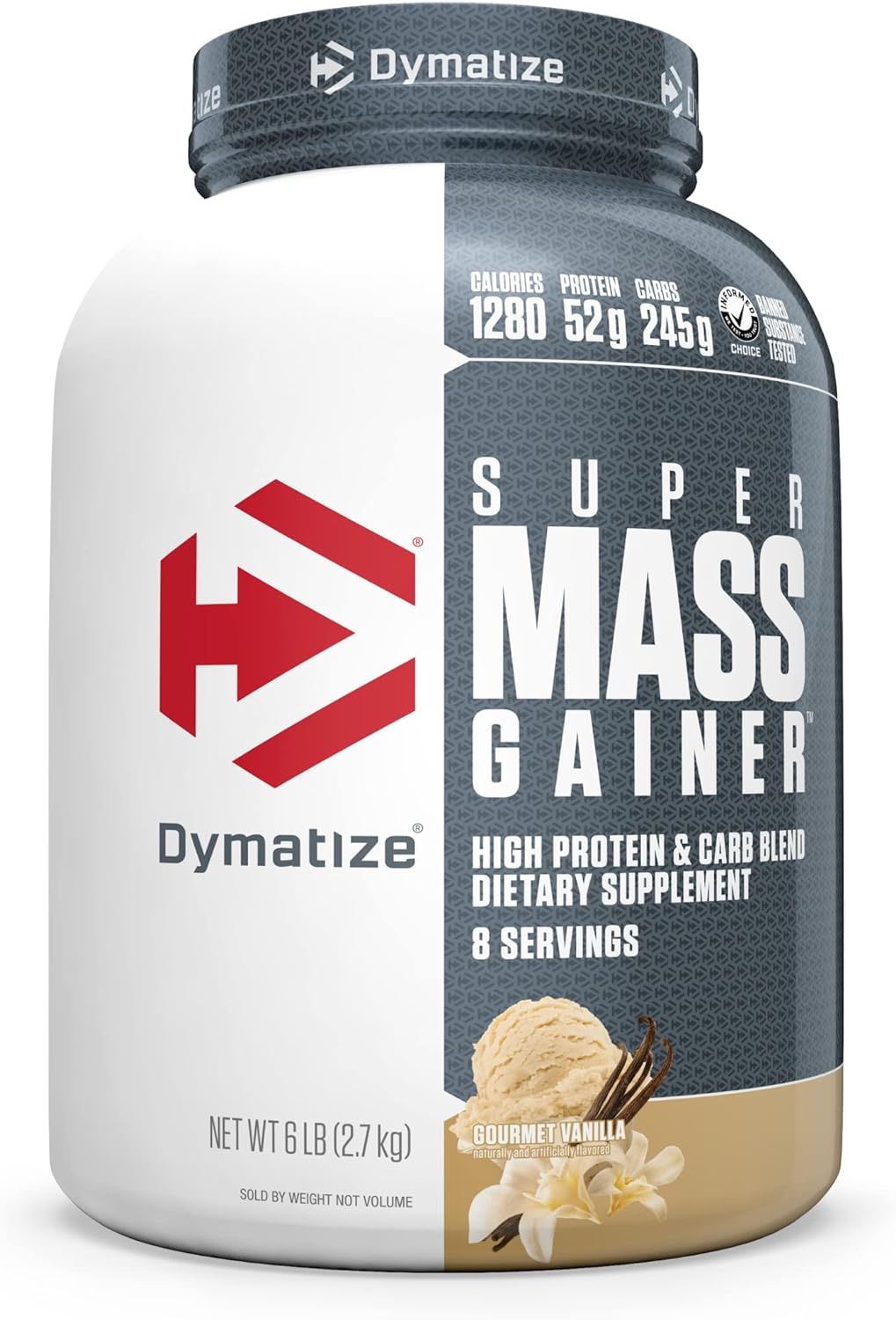 Dymatize - Super Mass Gainer - Protein Powder - Gain Strength & Size (Gourmet Vanilla)
