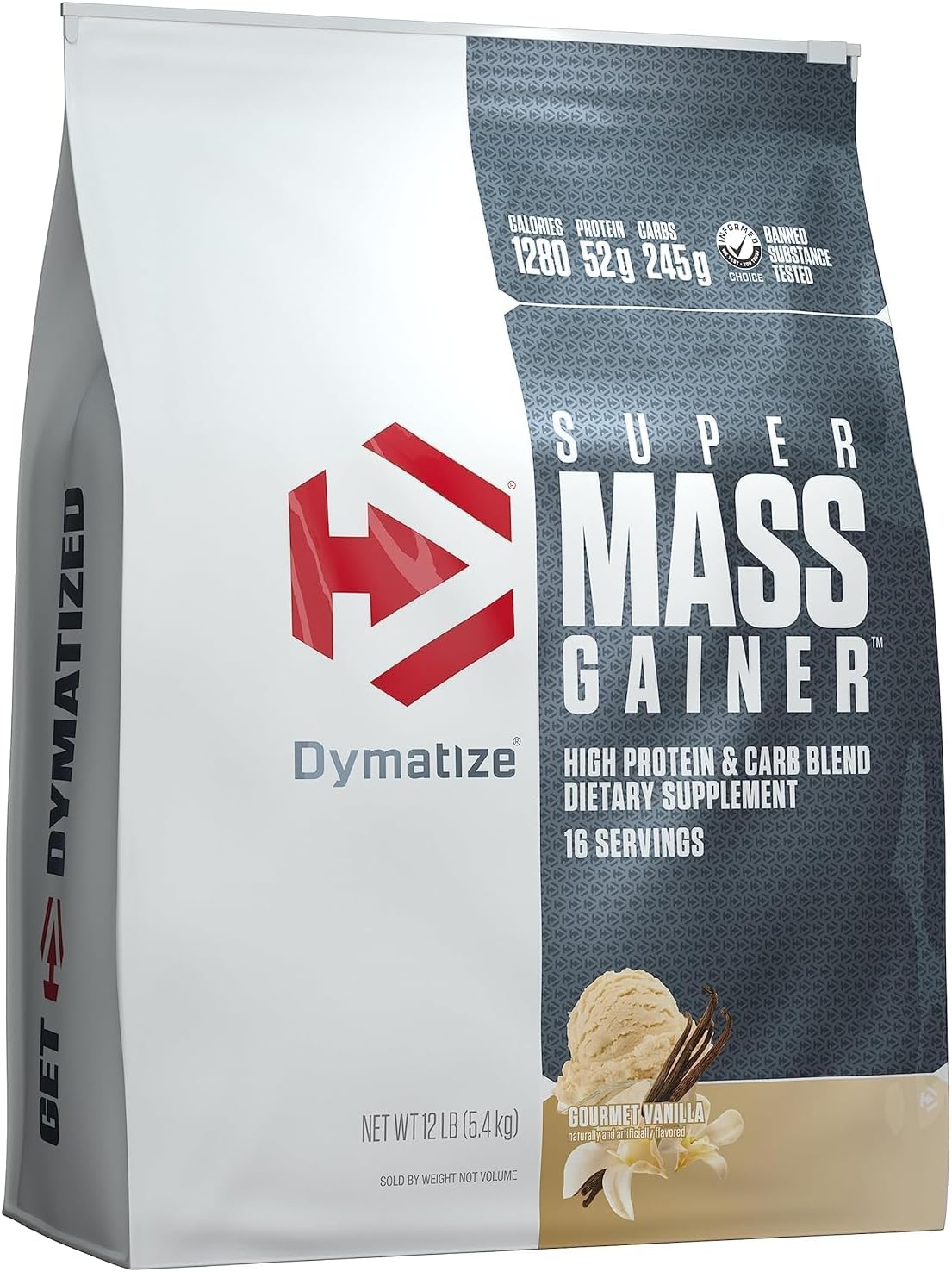 Dymatize - Super Mass Gainer - Protein Powder - Gain Strength & Size (Gourmet Vanilla)