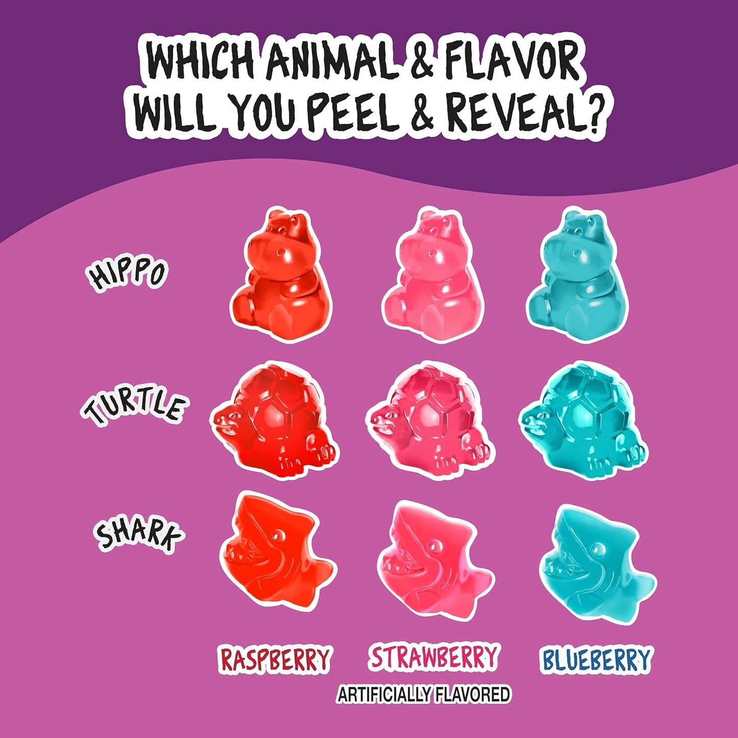 JUICY DROP | Mystery Gummy Candy Cubes | Strawberry and Wild Berry