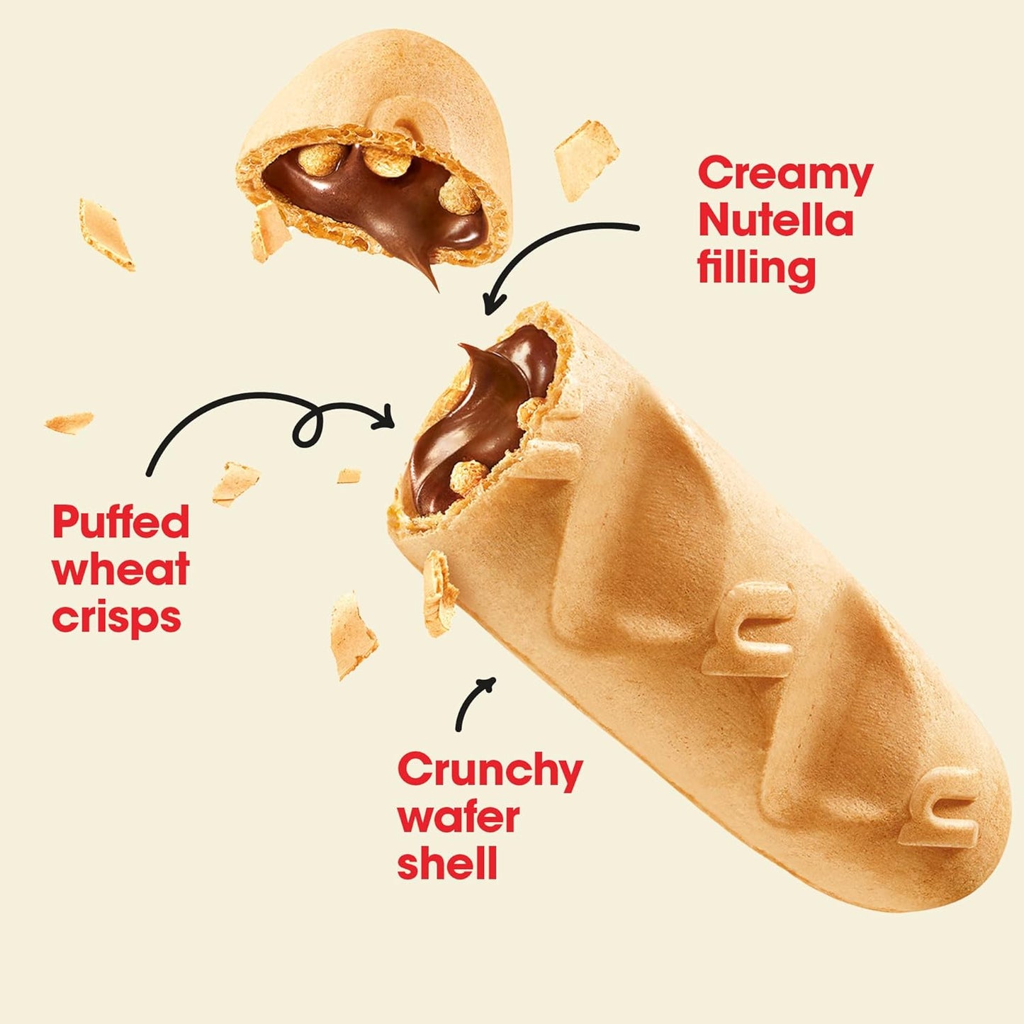 Nutella Ferrero B- Ready, Wafer Coated Chocolate Biscuits
