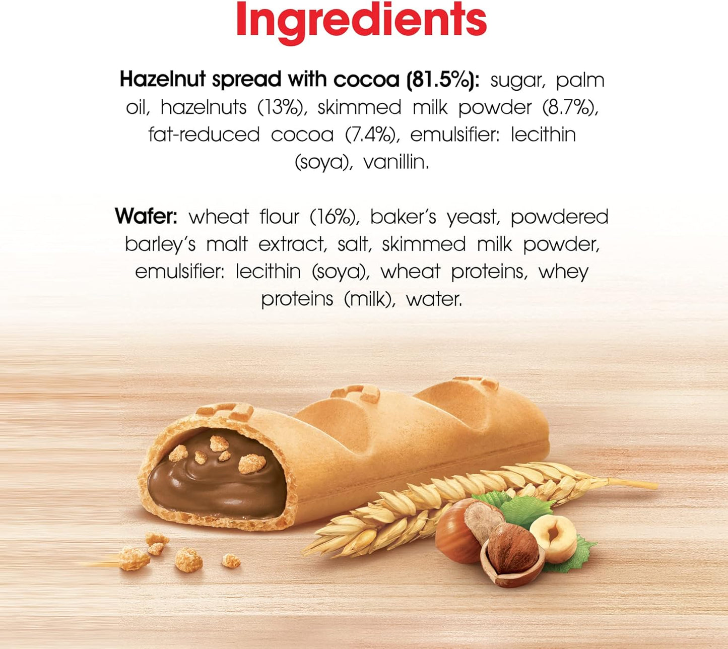 Nutella Ferrero B- Ready, Wafer Coated Chocolate Biscuits