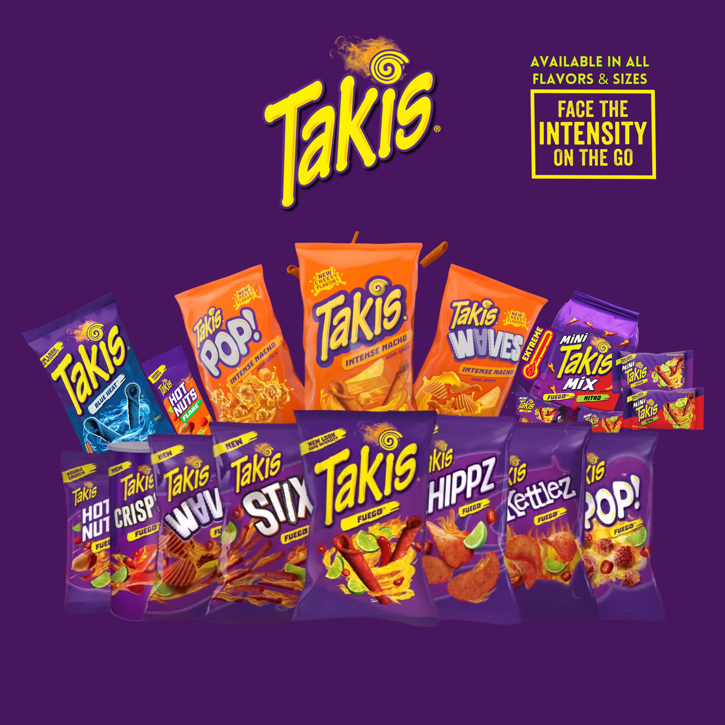 TAKIS - USA - (All Flavors & Sizes)