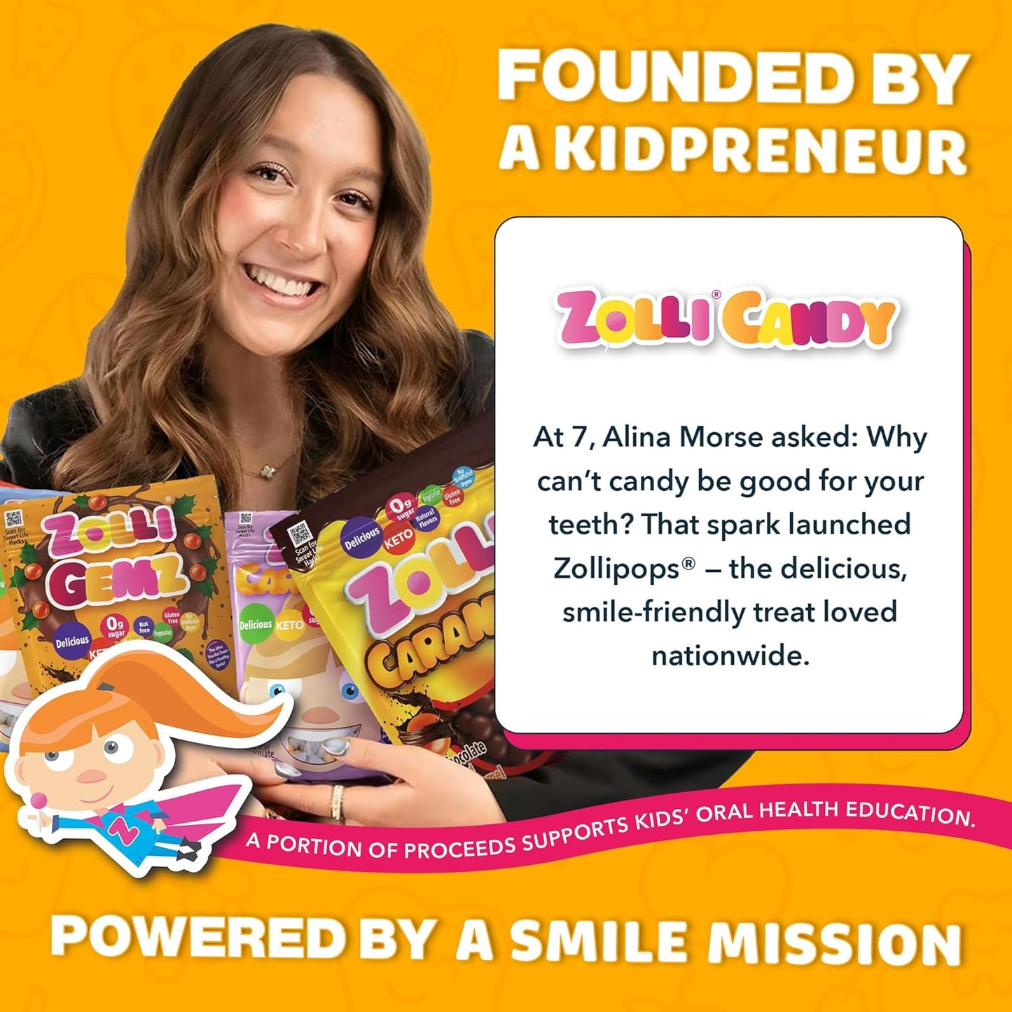 Zollipops | Sugar-Free Caramelz, 3Oz Bag