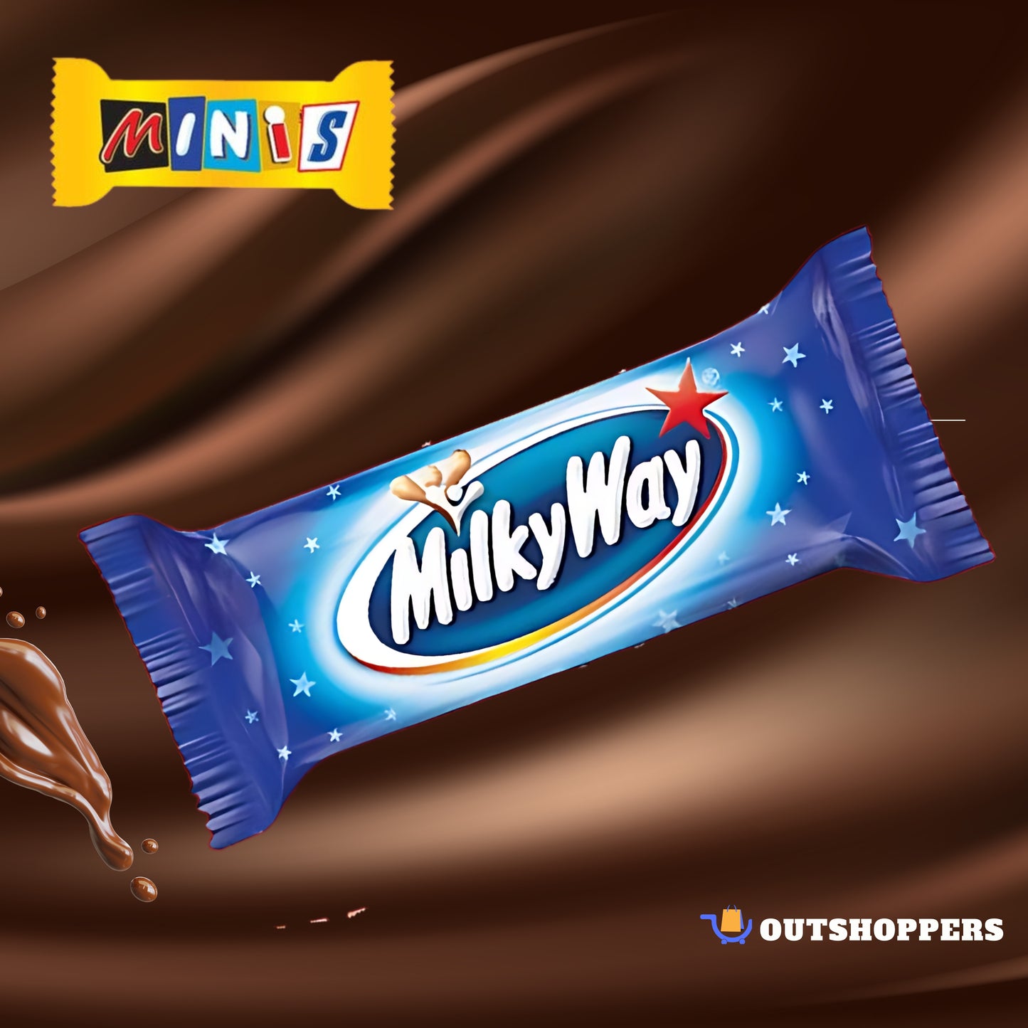 Mini's Chocolates - Mars - Snickers - Twix - Bounty - MilkyWay & Variety Pack