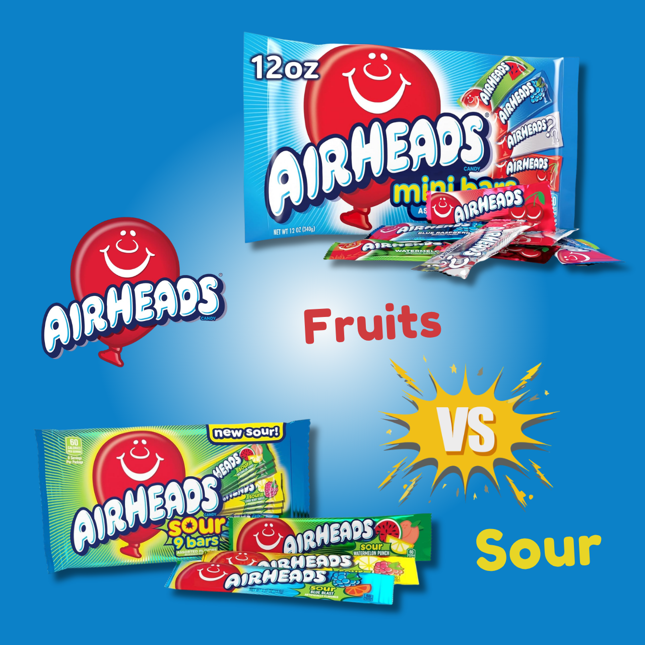 AIRHEADS | SOUR and Assorted Flavors