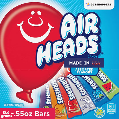 Airheads - Soft Chewy Candy Bar - USA - (All Flavors)