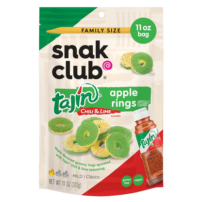 Snak Club | Rings | Sweet and Spicy Gummy Candy| Watermelon, Apple, Mango, Peach and Pineapple