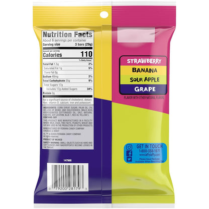 Laffy Taffy Candy | Banana and Assorted Fruit Flavors, Individually Wrapped Mini Bars