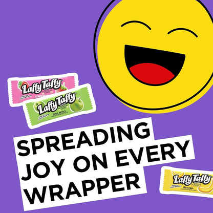 Laffy Taffy Candy | Banana and Assorted Fruit Flavors, Individually Wrapped Mini Bars