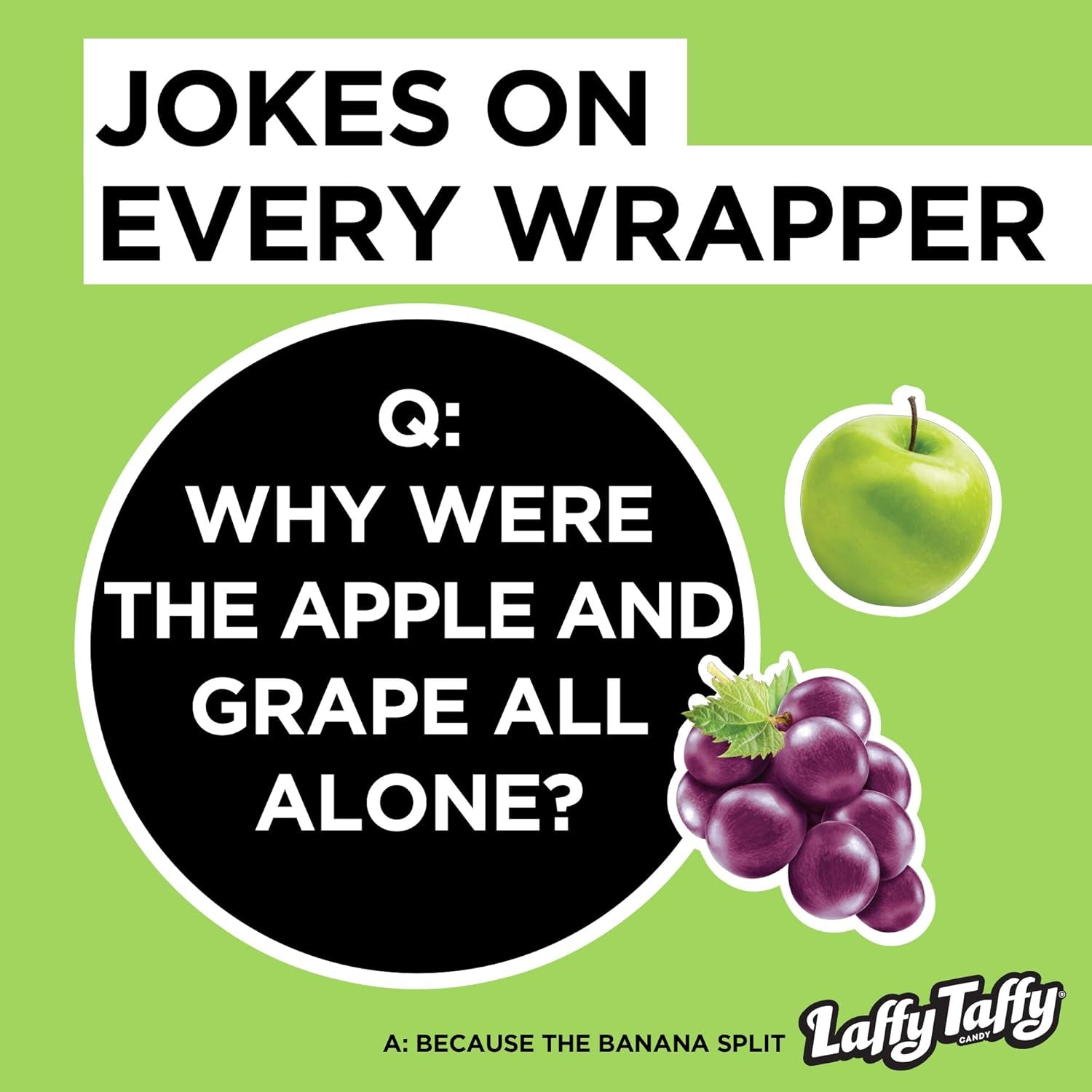 Laffy Taffy Candy | Banana and Assorted Fruit Flavors, Individually Wrapped Mini Bars