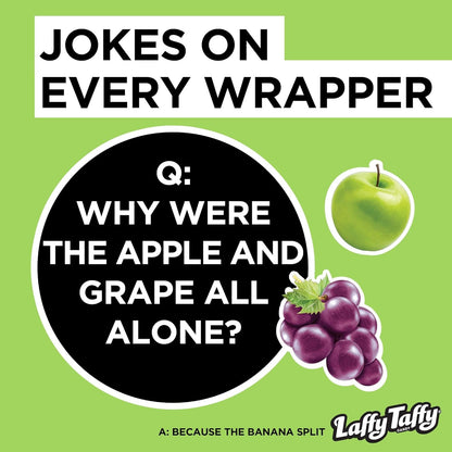 Laffy Taffy Candy | Banana and Assorted Fruit Flavors, Individually Wrapped Mini Bars