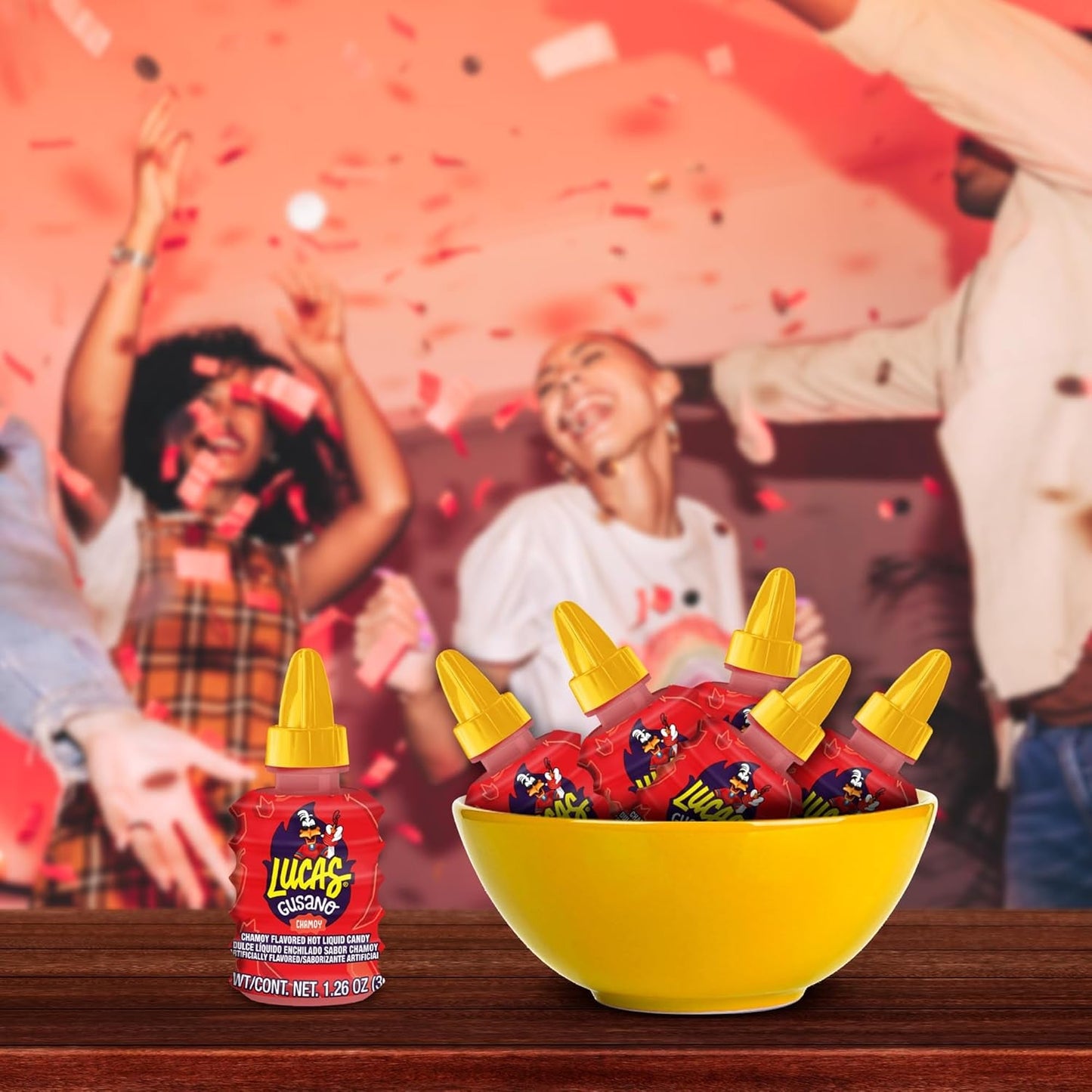 LUCAS | POLVOS | Powder and HOT Liquid (Watermelon and Chamoy)