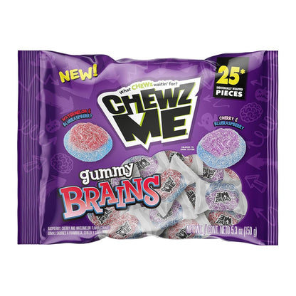 ChewzMe | Gummies | Watermelon, Gummy Brain, Tangy Turtlz and Sour Gummy Worms