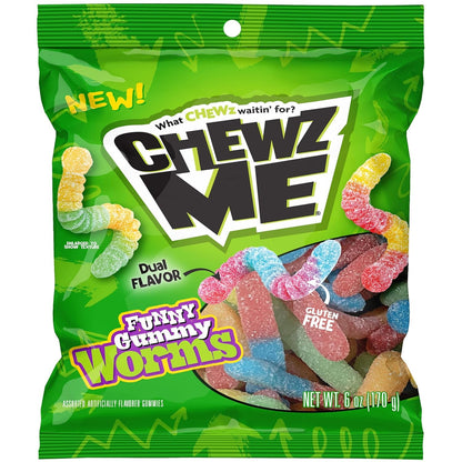 ChewzMe | Gummies | Watermelon, Gummy Brain, Tangy Turtlz and Sour Gummy Worms