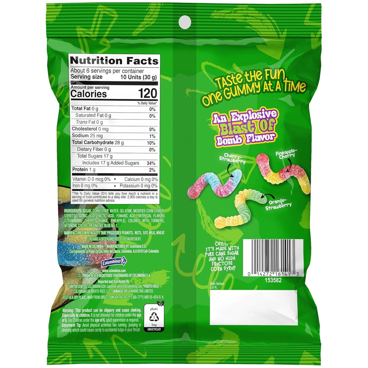 ChewzMe | Gummies | Watermelon, Gummy Brain, Tangy Turtlz and Sour Gummy Worms