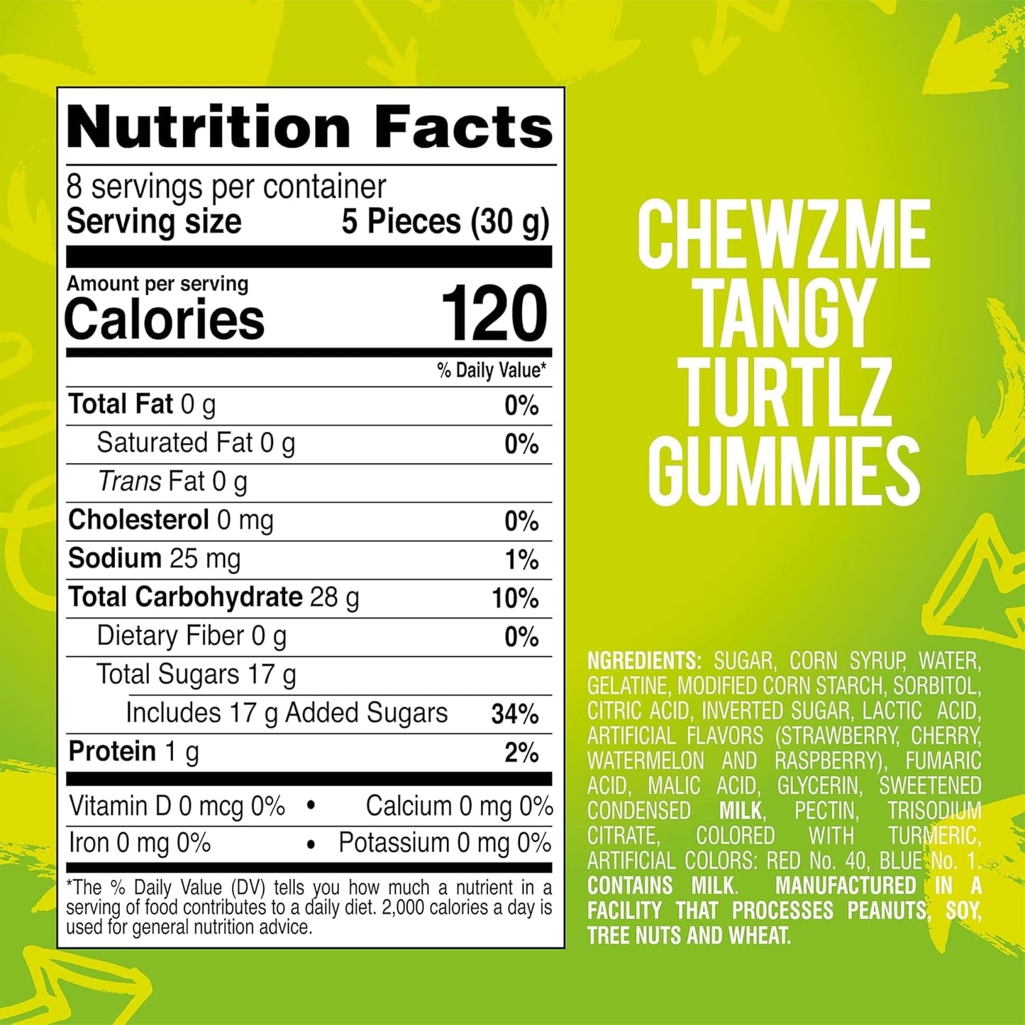 ChewzMe | Gummies | Watermelon, Gummy Brain, Tangy Turtlz and Sour Gummy Worms