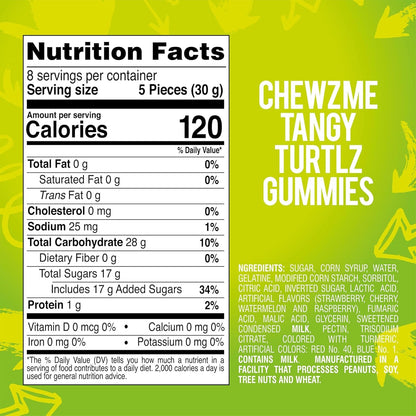 ChewzMe | Gummies | Watermelon, Gummy Brain, Tangy Turtlz and Sour Gummy Worms