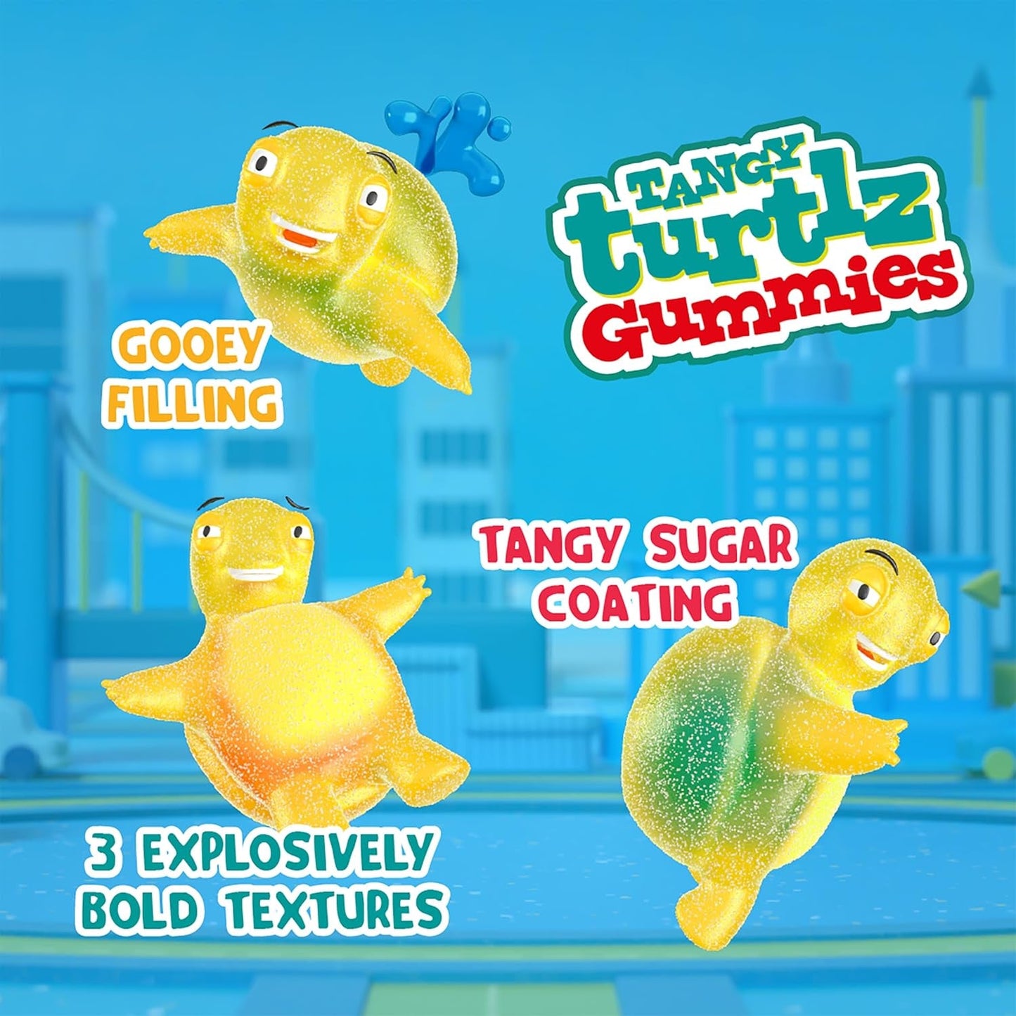 ChewzMe | Gummies | Watermelon, Gummy Brain, Tangy Turtlz and Sour Gummy Worms