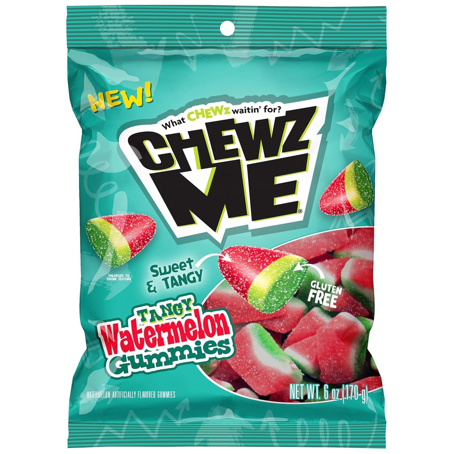 ChewzMe | Gummies | Watermelon, Gummy Brain, Tangy Turtlz and Sour Gummy Worms