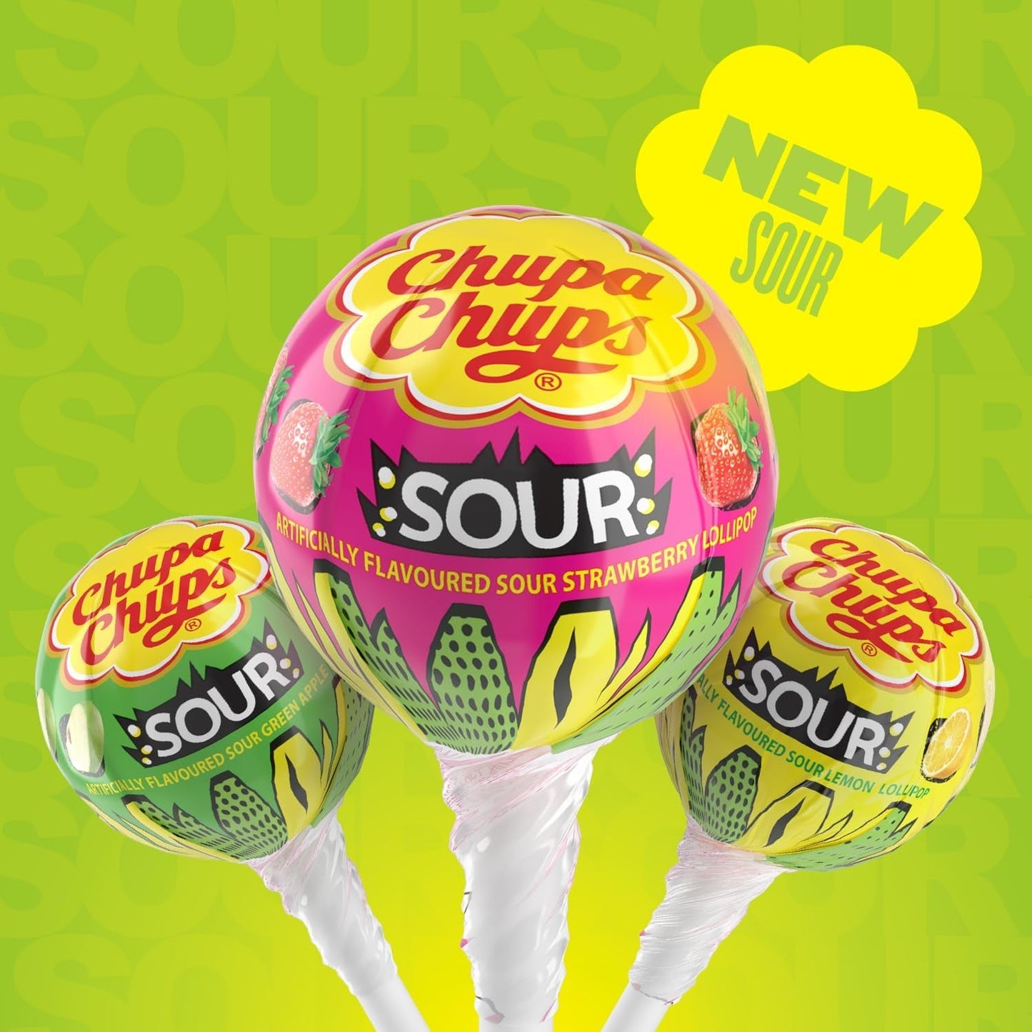 Chupa Chups | Melody Pop and SOUR Lollipops, Assorted Flavors