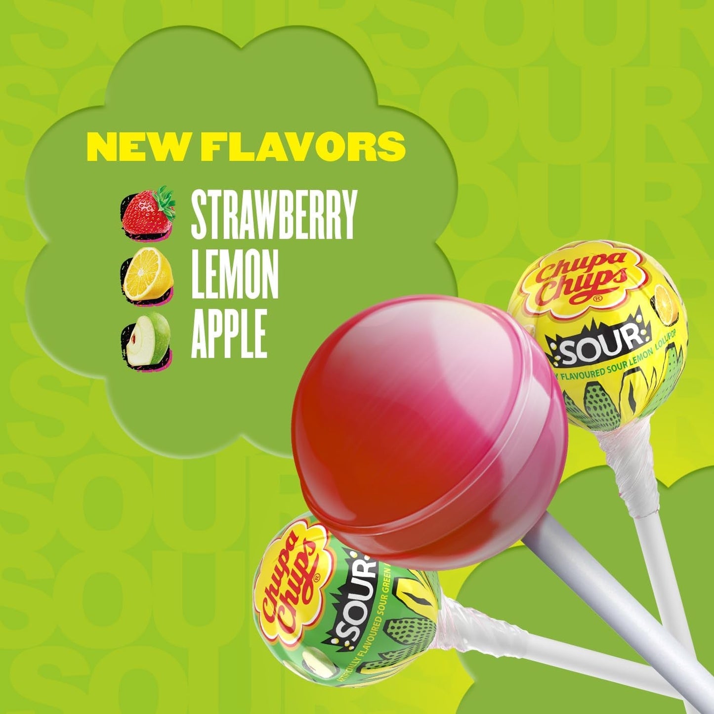 Chupa Chups | Melody Pop and SOUR Lollipops, Assorted Flavors