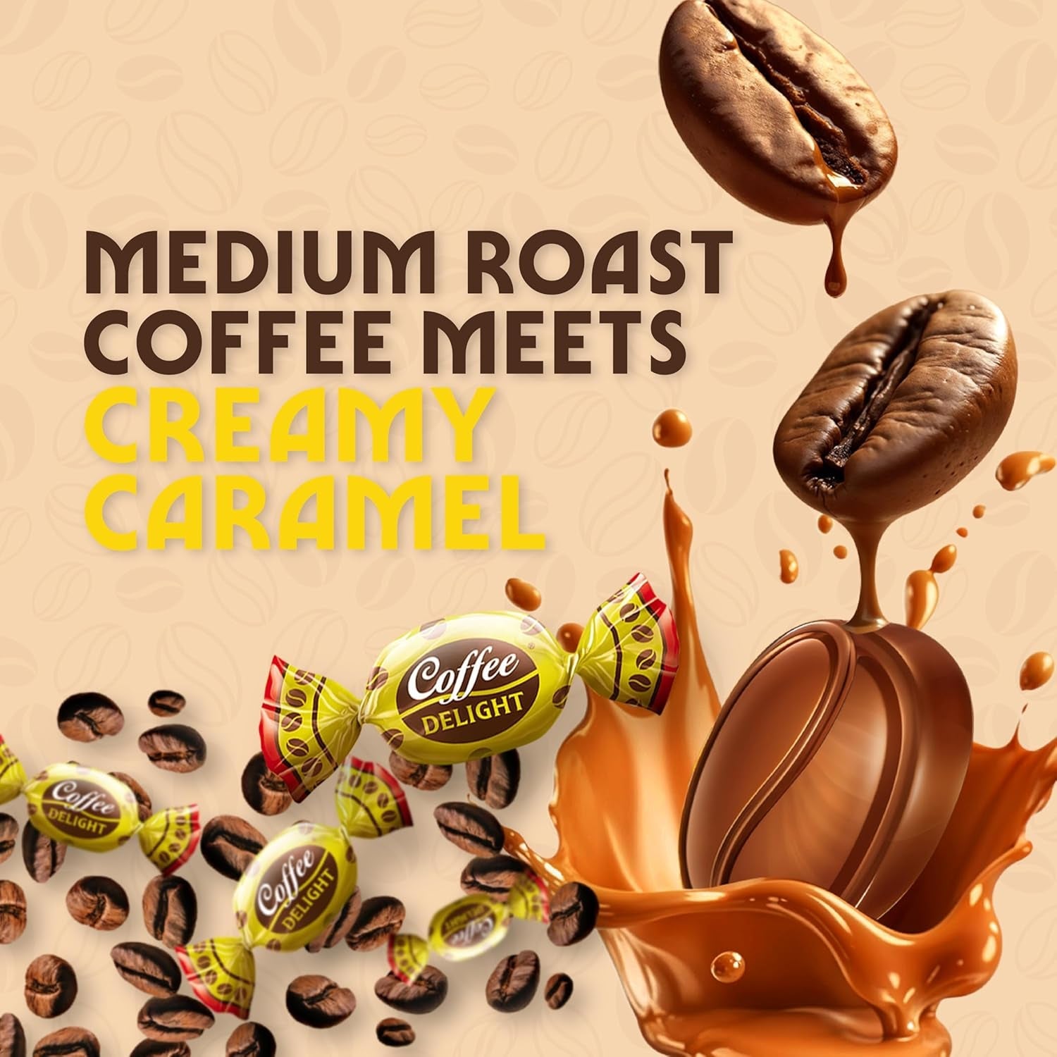 Colombina | Coffee Delight Hard Candy | Coffee-Flavored Candy | 100 Count Bag