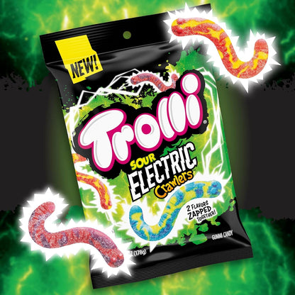 TROLLI | Sour Brite, Duo and Electric Crawlers | Gummy Worms