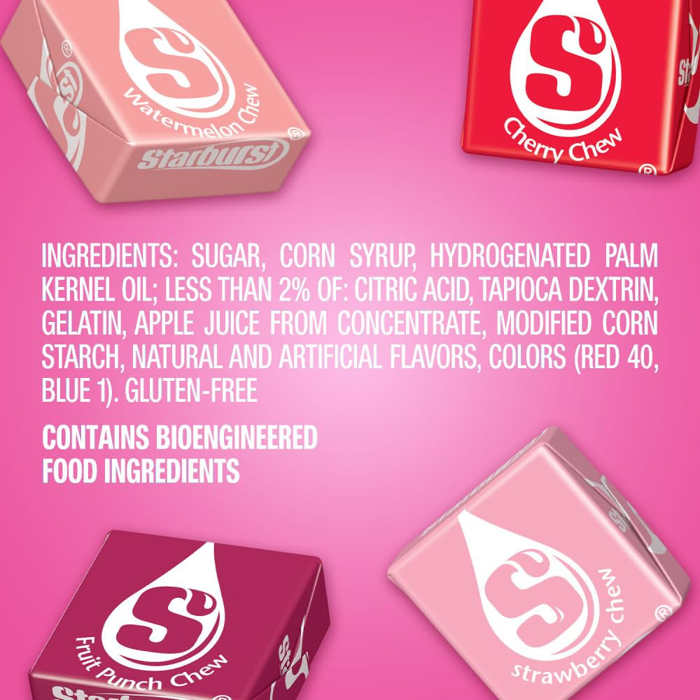 STARBURST | FaveREDS, Original Jelly Beans and Fruit Chews Candy | Resealable Bag