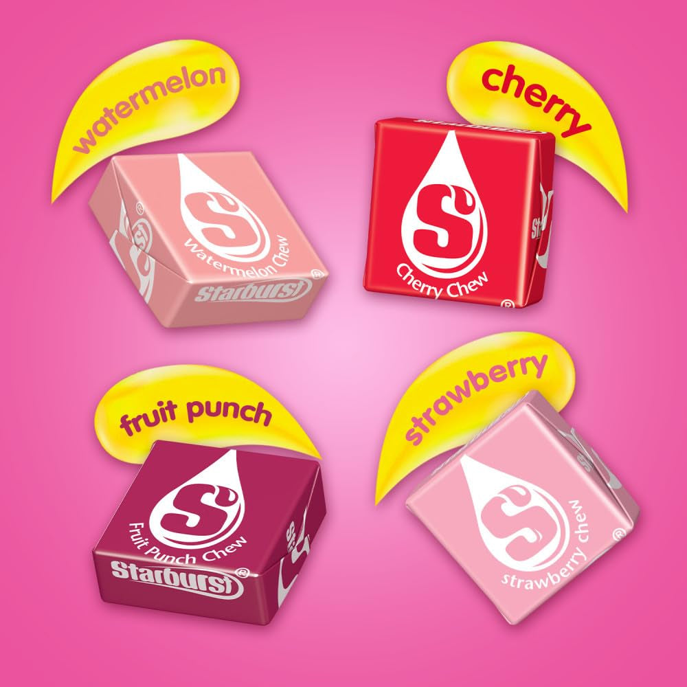 STARBURST | FaveREDS, Original Jelly Beans and Fruit Chews Candy | Resealable Bag