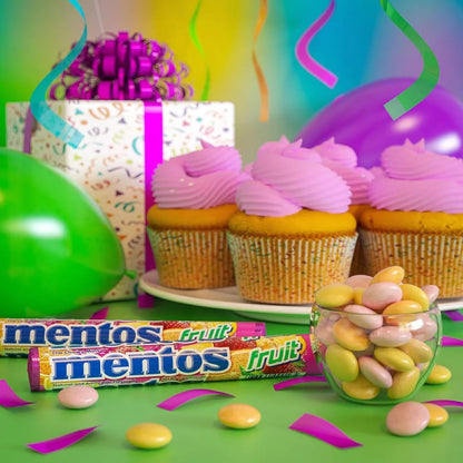 MENTOS Fruit Candy | Mint Chewy Roll | 14 Pieces Per Roll (Pack of 6)