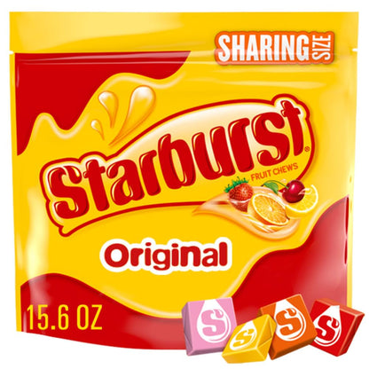STARBURST | FaveREDS, Original Jelly Beans and Fruit Chews Candy | Resealable Bag