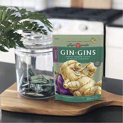 GIN GINS | Original Ginger Chews, Hard Candy and Crystalized Candy