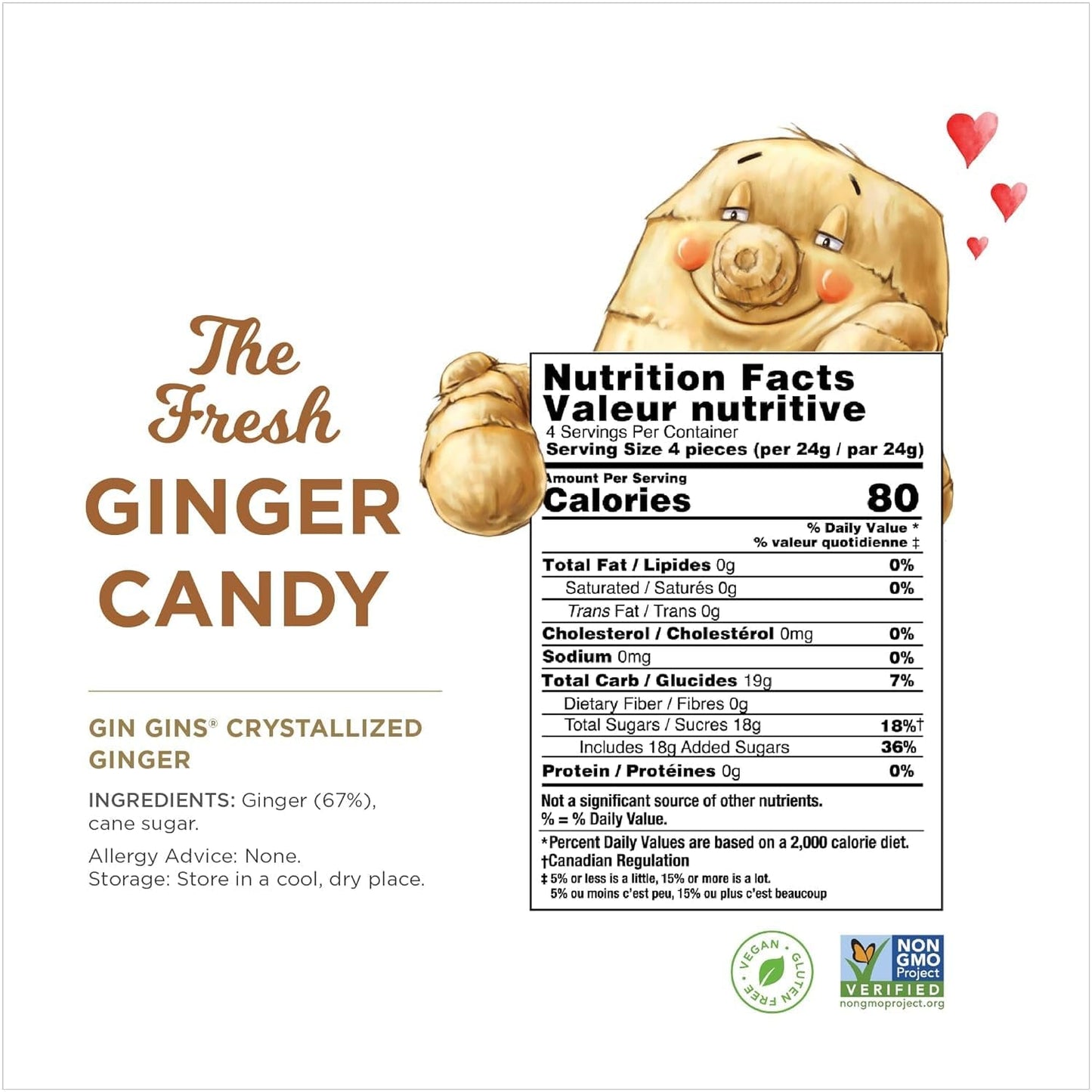 GIN GINS | Original Ginger Chews, Hard Candy and Crystalized Candy
