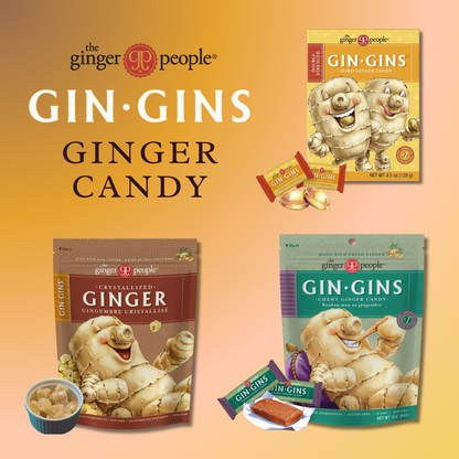 GIN GINS | Original Ginger Chews, Hard Candy and Crystalized Candy