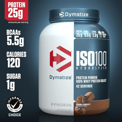 Dymatize ISO100 - Hydrolyzed Protein Powder - 100% Whey Isolate - (Multiple Flavors)