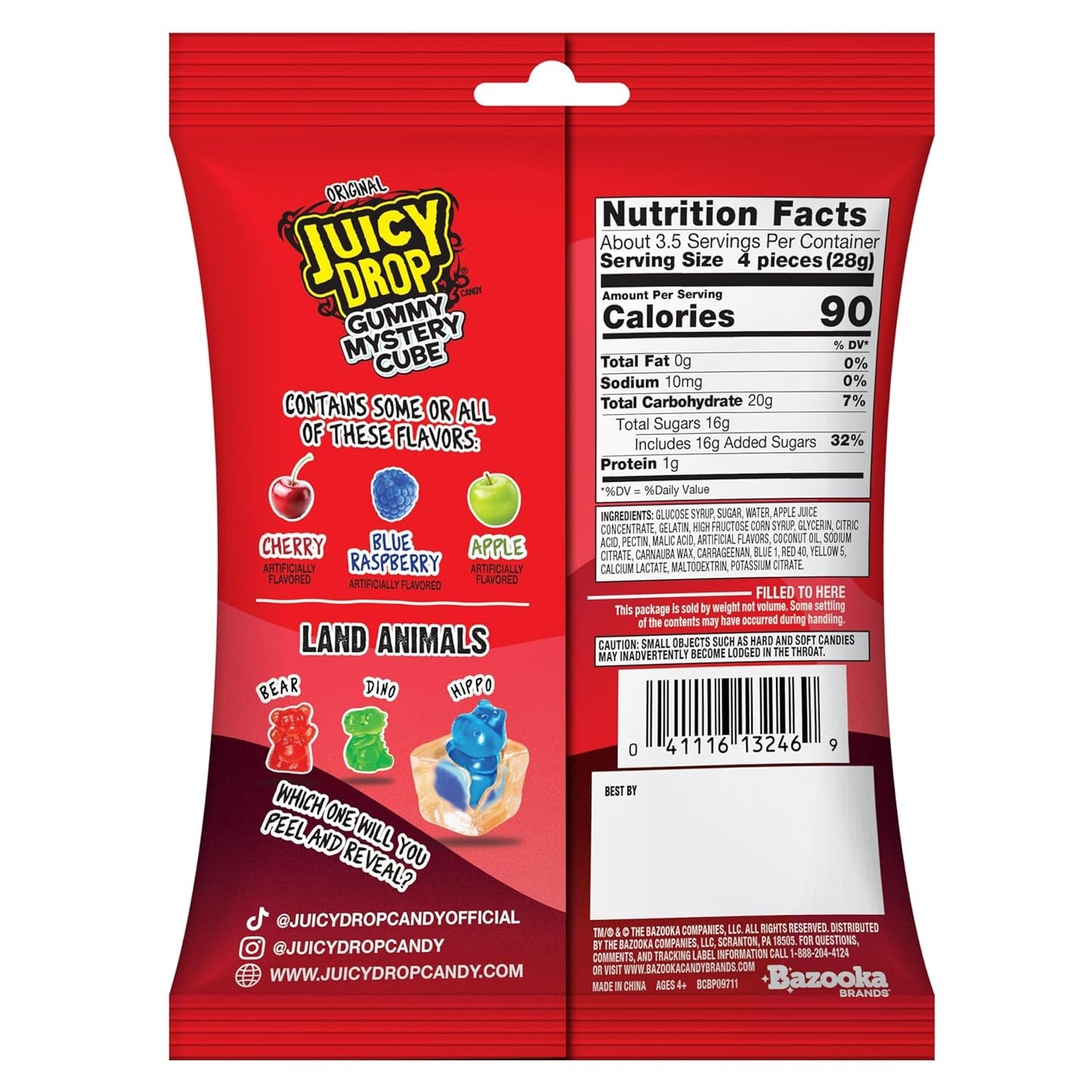 JUICY DROP | Mystery Gummy Candy Cubes | Strawberry and Wild Berry